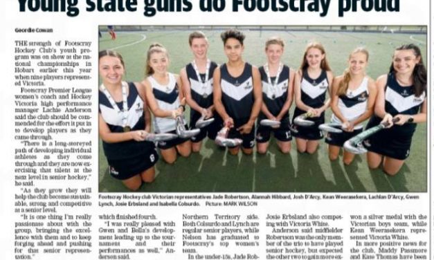 LEADER: Young State Guns do Footscray Proud