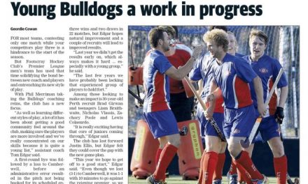 LEADER: Young Bulldogs a Work in Progress