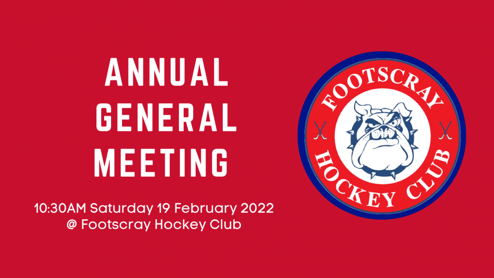 Annual General Meeting – Saturday the 19th of Feb @ 10:30AM