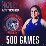 HAYLEY McALINDEN CLOCKS UP 500