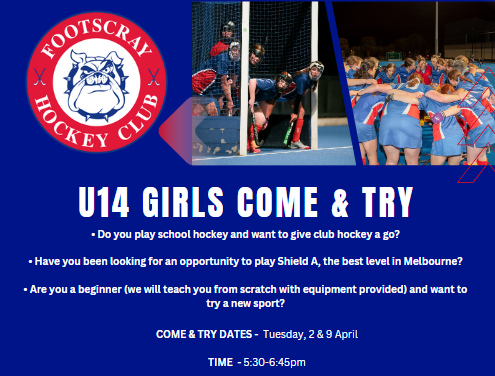 U14 GIRLS HOCKEY COME AND TRY