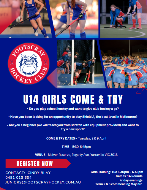 U14 GIRLS HOCKEY COME AND TRY