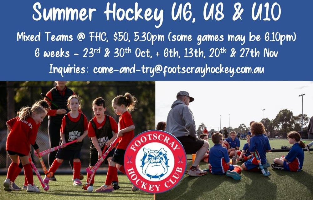 SUMMER HOCKEY PROGRAM U6, U8 & U10