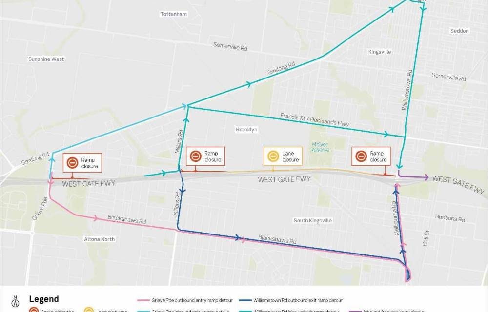 ROAD CLOSURES 22 FEBRUARY- LATE MARCH