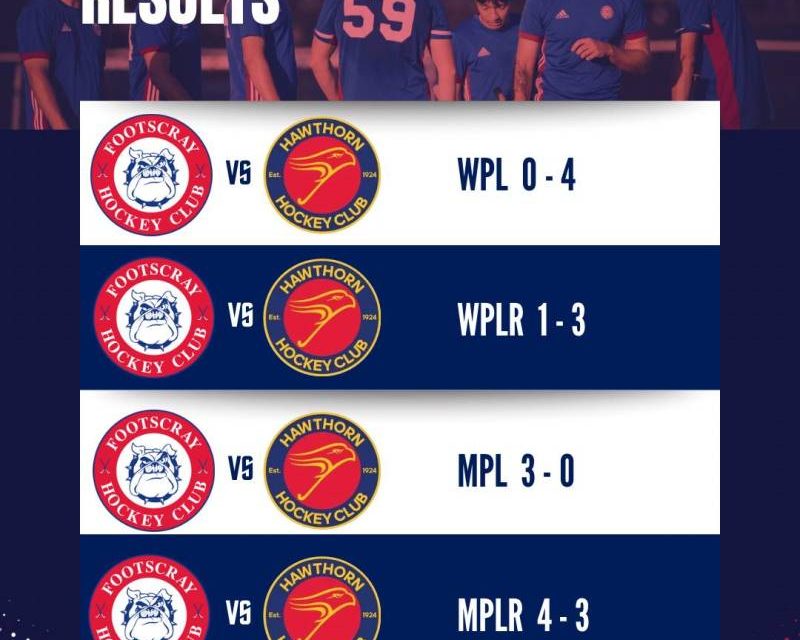 ROUND 5 SENIOR RESULTS 🏑