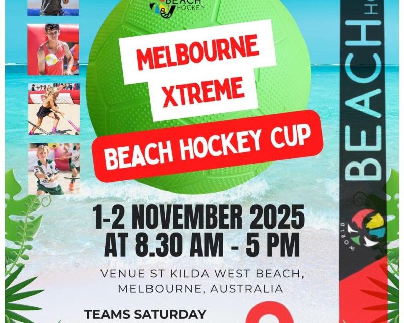 🌊🏑 Beach Hockey is Coming to Melbourne! 🏑🌊