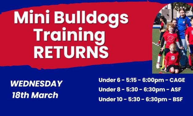 MINI BULLDOGS STARTS TONIGHT