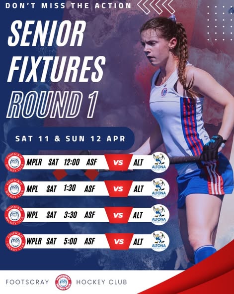 Round 1 Senior Fixtures