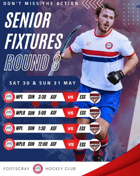 Round 8 Senior Fixtures