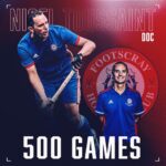 Congratulations to Nigel Toussaint who clocks up game 500 for FHC today!