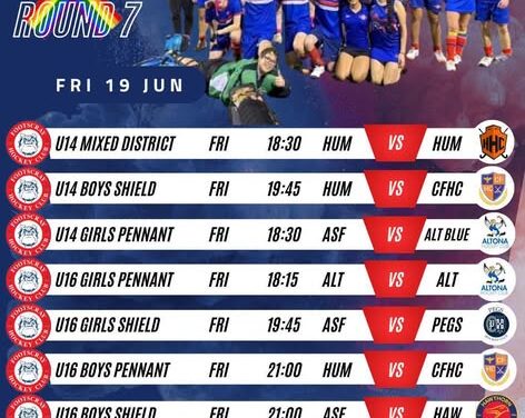 Round 7 Junior Fixtures -Pride Round!