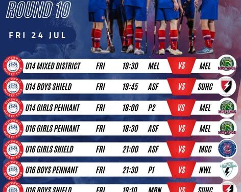 JUNIORS ROUND 10 FIXTURES