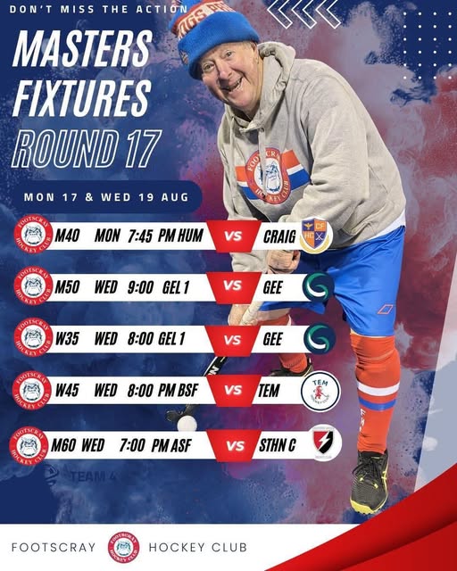 Masters Round 17 Fixtures