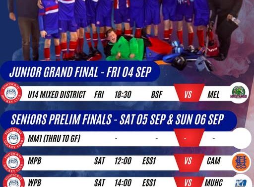 Senior and Junior Finals Fixtures