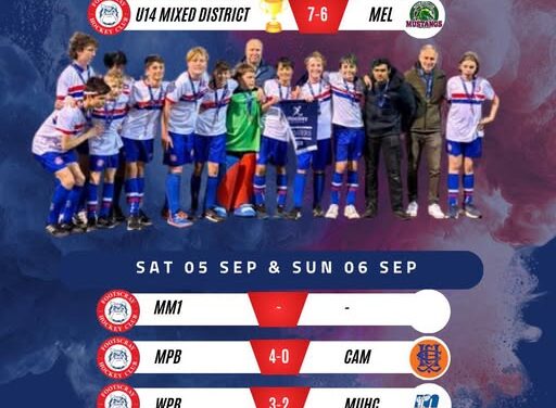 Last weeks finals results